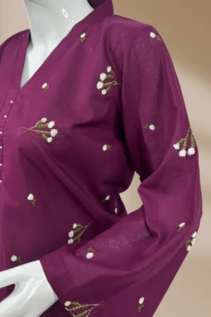Azehaz Studio - khaddar stuff kurti with embroidery