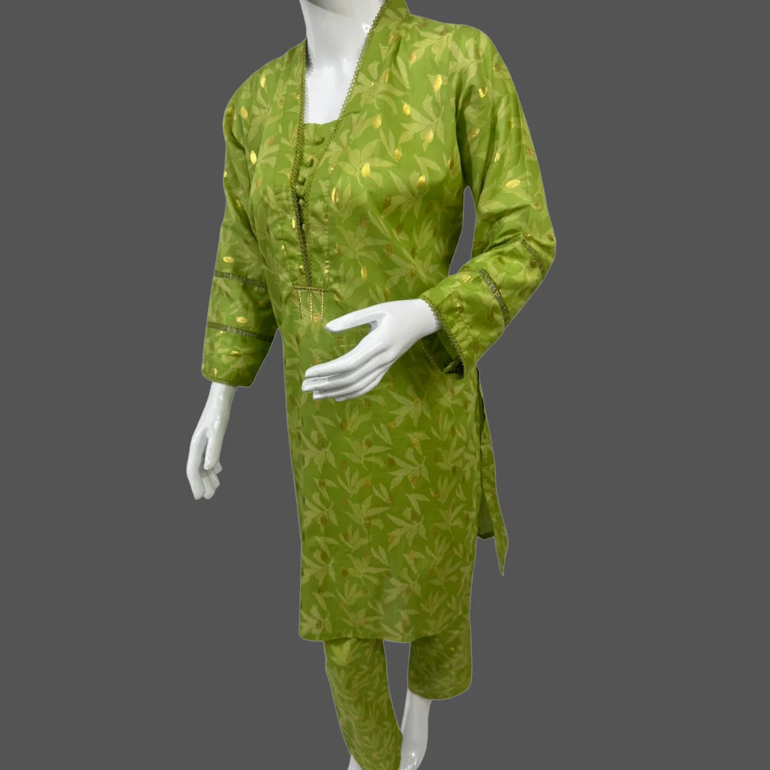 azehaz studio light green two pices