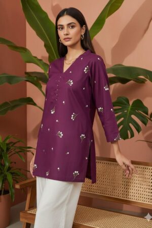 Khaddar Fabric 1Piece Embroidery Kurti