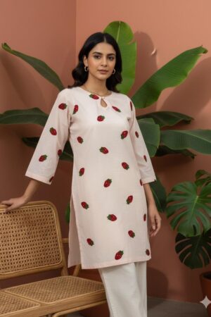 Lawn Fabric 1 Piece Kurti - Stitched